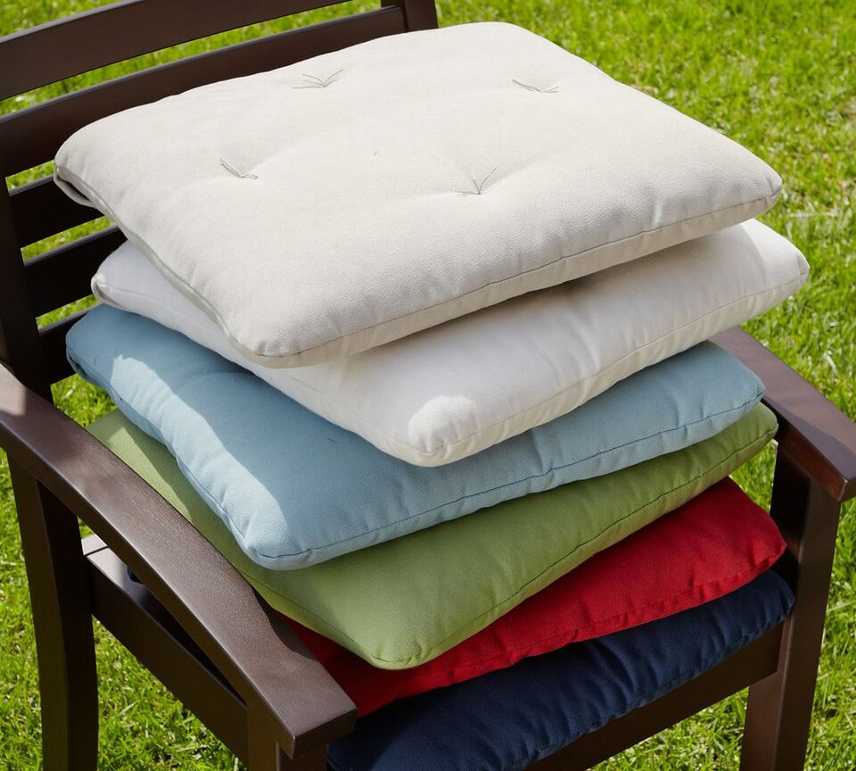 Tufted Sunbrella® Outdoor Dining Chair Cushion | Pottery Barn Australia